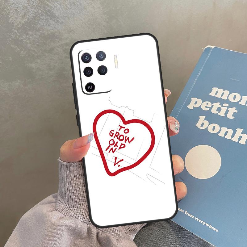 To Grow Old In Case For Oppo A60 A40 A80 A18 A38 A58 A78 A98 A16 A76 A96 A15 A17 A77 A74 A94 A54 A57S Cover