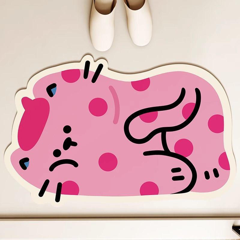 Spotted Dog Non-Slip Quick-Dry Diatom Mud Bathroom Mat 40*60cm
