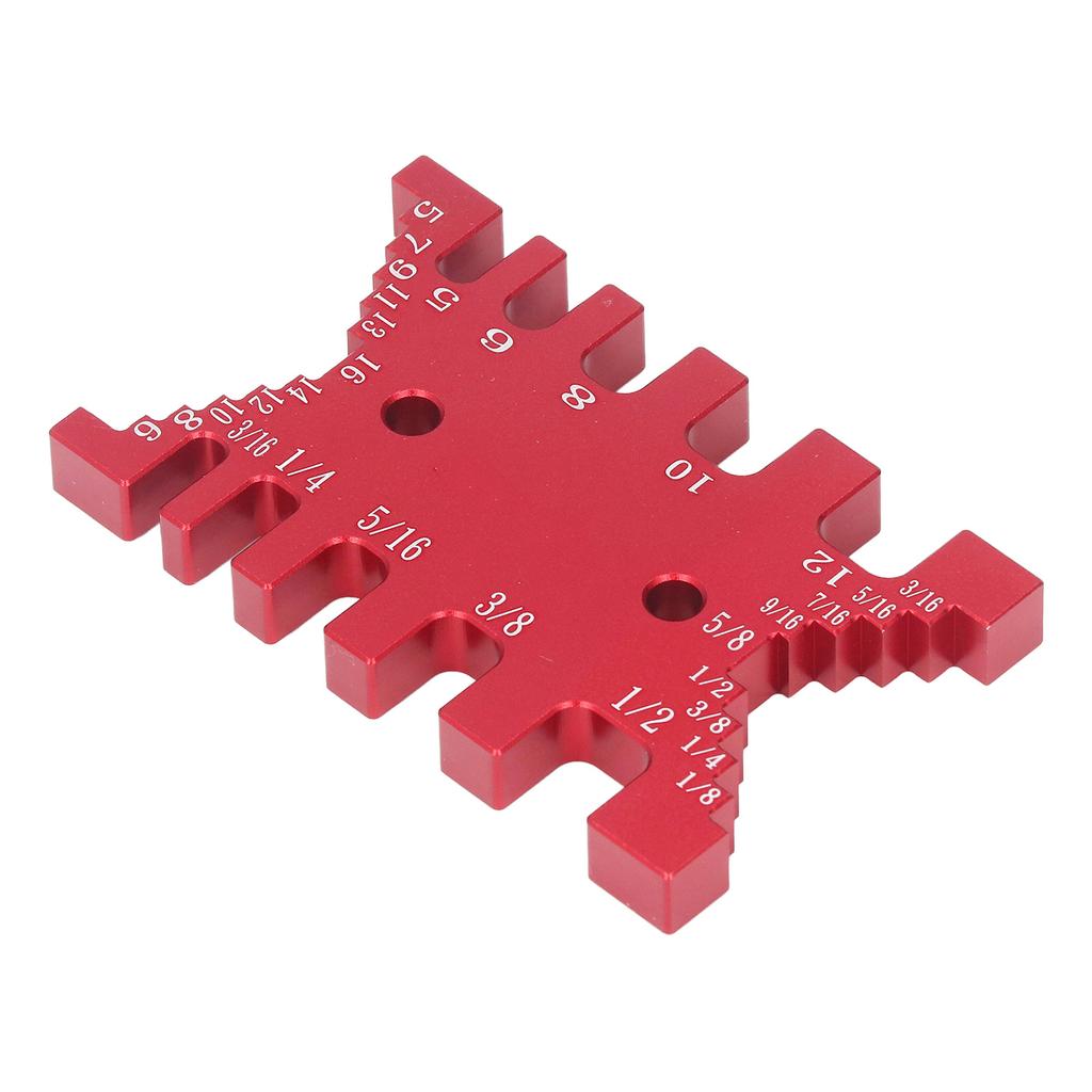 Dovetail Jig Tenon Caliper Aluminum Scale Card Measuring Woodworking Tool