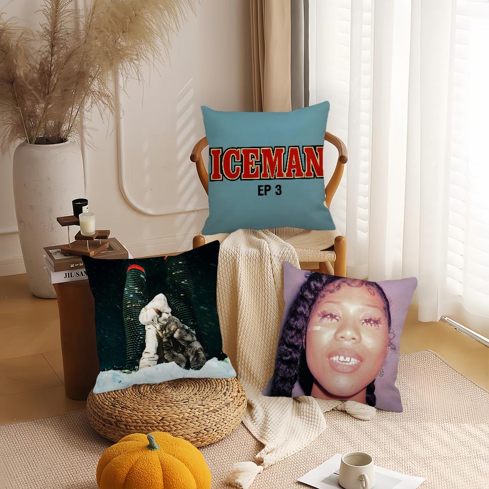 Rapper Drake Iceman Pillow Case Home Decoration Cushion Cover Suitable For Office Sofa Bedroom Car