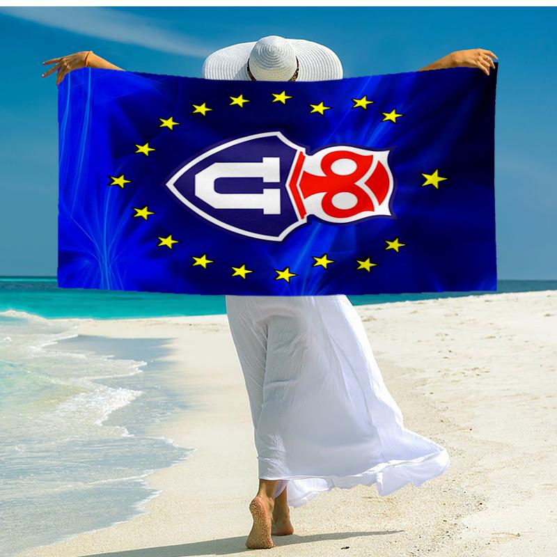 Universidad de Chile Fashion Beach Towel: Ideal for Summer Adventures Soft, absorbent and quick drying suitable for swimming and bathing