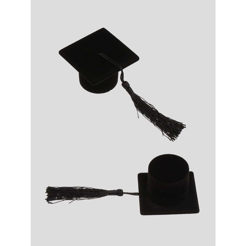 1pc Graduation Cap Shaped Jewelry Storage Box Sun Travel Cool Back To School