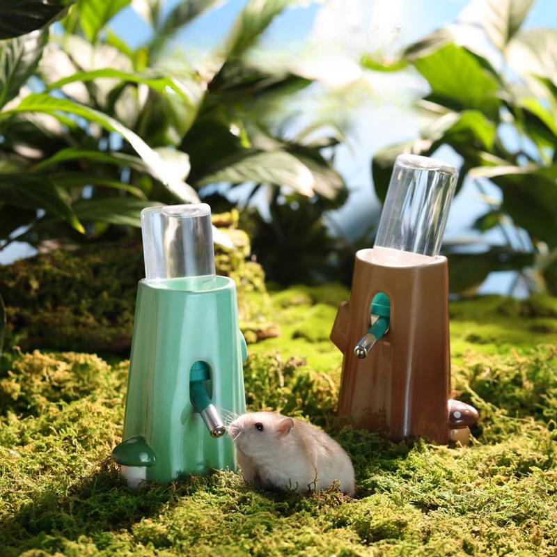 Mushroom Fantasy Forest Hamster Ceramic Nest Home Landscaping Supplies Golden Bear Food Bowl Summer Cooling Evacuation House