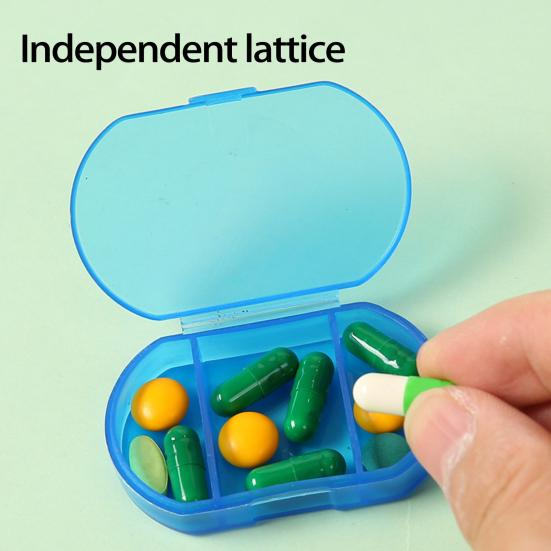 2 Stück Pillendose Lichtgeschützt Fächergeteilt Transparent Staubdicht Tragbar Handgepäck Pillenspender Box Haushaltswaren