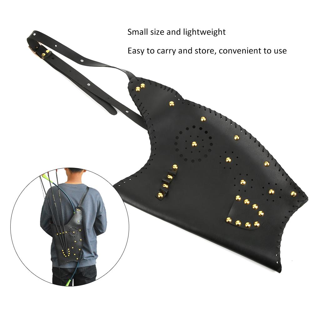Leder Schwarz Schöne Traditionelle Wettkampf Jagd Spiel Bogenschießtasche für Outdoor Indoor Verwendung