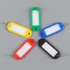 50Pcs Key Tags Bright Colors Plastic Waterproof Writable Hotel Key Organizer with Detachable Metal Rings Crack-resistant Key Labels