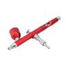 Double-Action Schwerkraft-Airbrush-Pistole 0,3 mm Spray Art Farbe Tattoo Nagel Werkzeugsatz(rot)