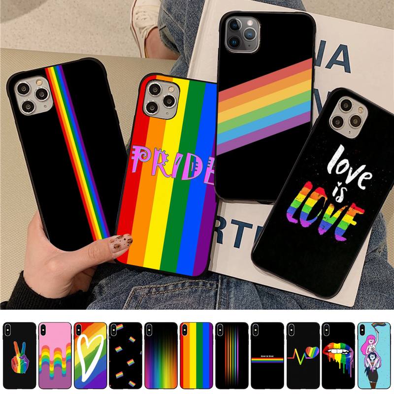 

Чохол для телефону MaiYaCa Gay Lesbian LGBT Rainbow Pride для iPhone 11 12 13 mini pro XS MAX 8 7 6 6S Plus X 5S SE 2020 XR case 13 Pro Max