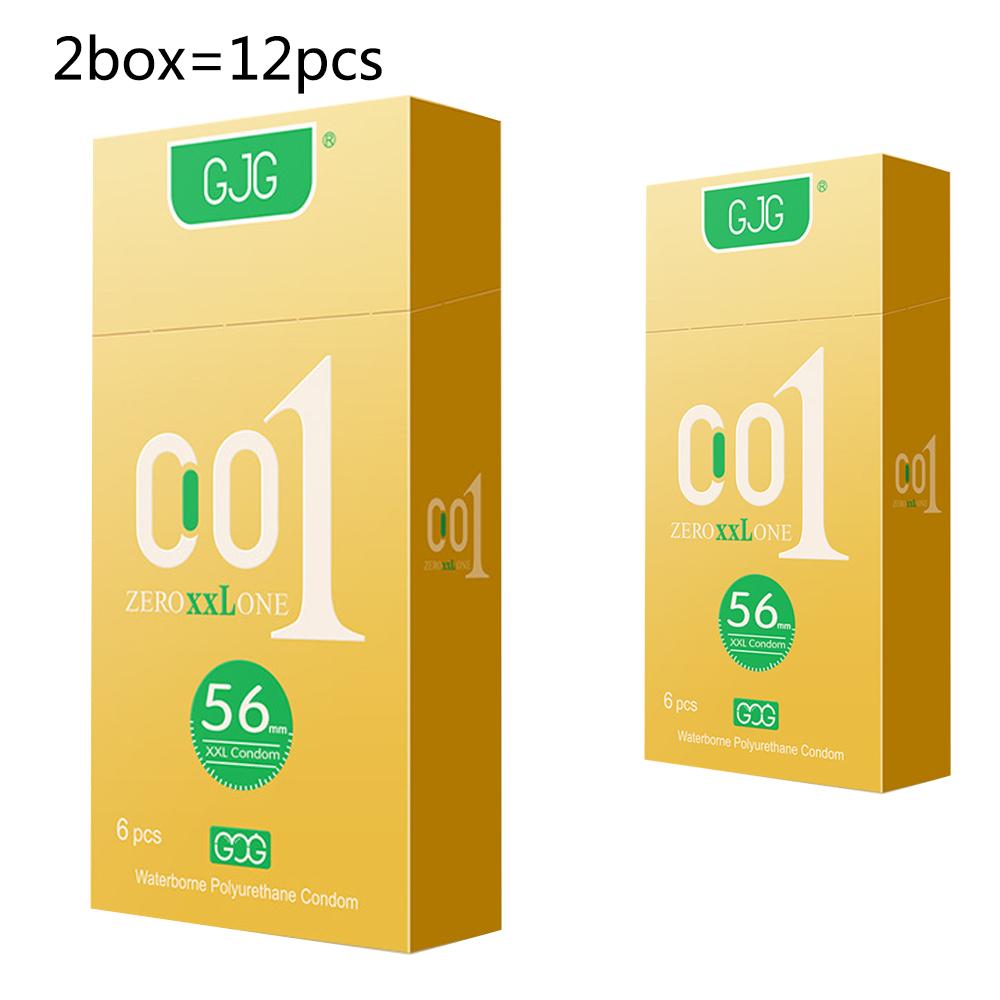 001 Ultra-thin 56mm Condom Super Lubrication Transparent Natural Latex Condom Safe Sex Sex Product for Male