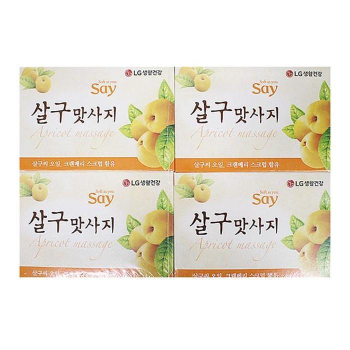 [QN30X40C_58] Shine Bean Apricot Massage Soap Face Wash Apricot 4-pack (39647825)