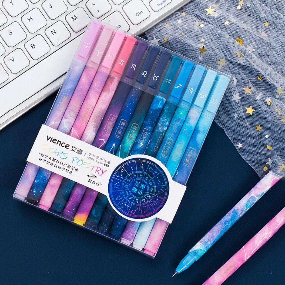 

Aesthetical Starry Black Ink Pen Starry Universe Neutral Gel Pen Stationery