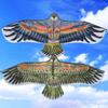 Plastic Eagle Kite 30 Meter Kite Line Large Eagle Flying Bird Kites Children Gift Cartoon Kite Family Trips Garden Sports