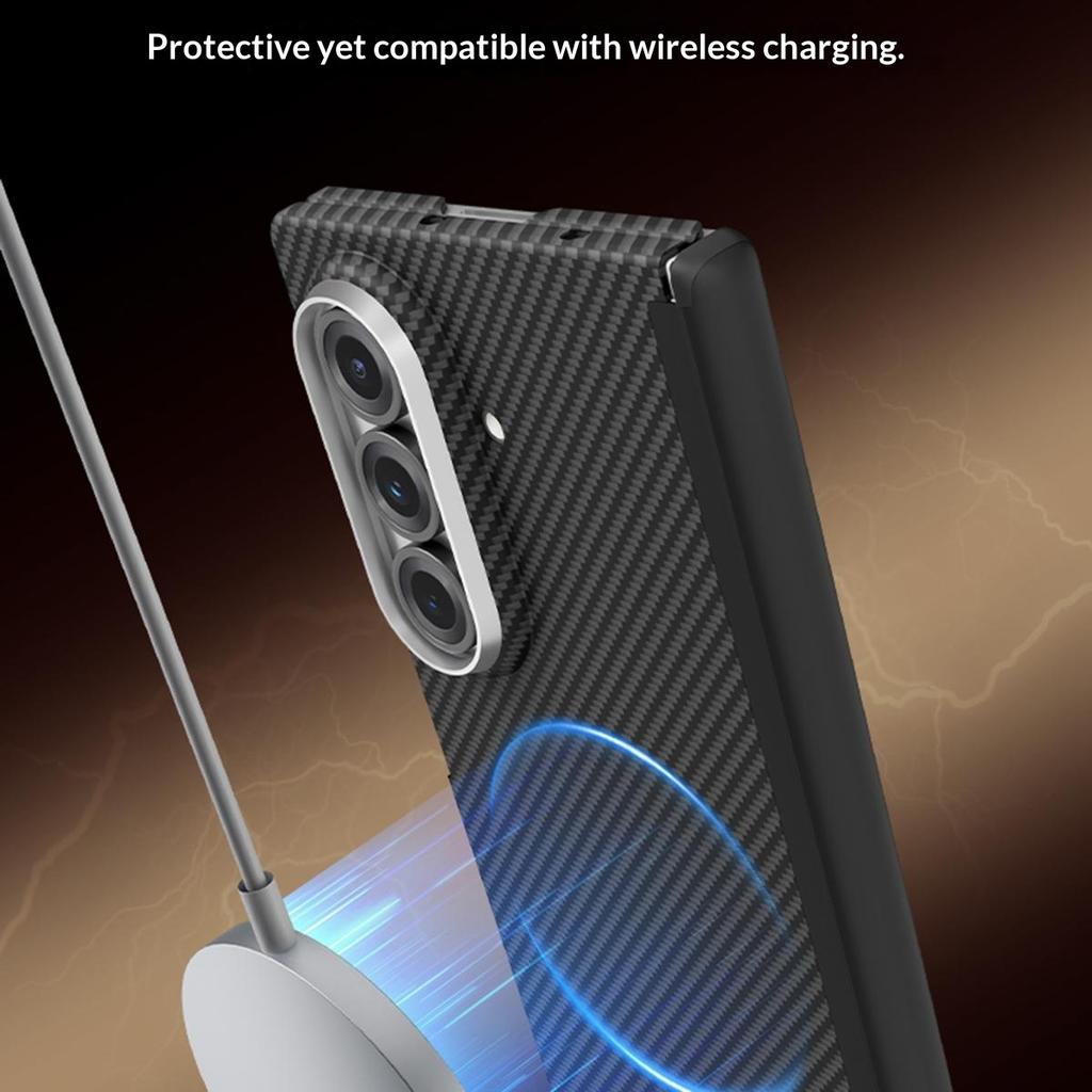 GKK For Samsung Galaxy Z Fold7 5G Case Kevlar Texture Dual Axis PC Slim Phone Cover Magnetic Hinge Protection