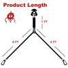 12ft Pulling Rope With 2 Steel Hooks Pulley Kayak Inflatable Bed Tow Harness Water Sport Accessories