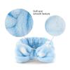 Spa-Stirnband mit Schleife, Haarband für Damen und Mädchen, Gesichts-Make-up, Kopfband aus weichem Korallenvlies, Kopfwickel für Dusche, Waschen, Gesicht, Hautpflege, Turban-Haar-Accessoires