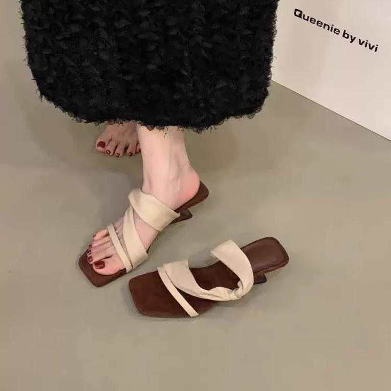 Fashion Chic French Two - Way Strap Sandals | Retro & Elegant, Perfect for Summer Daily & Commute