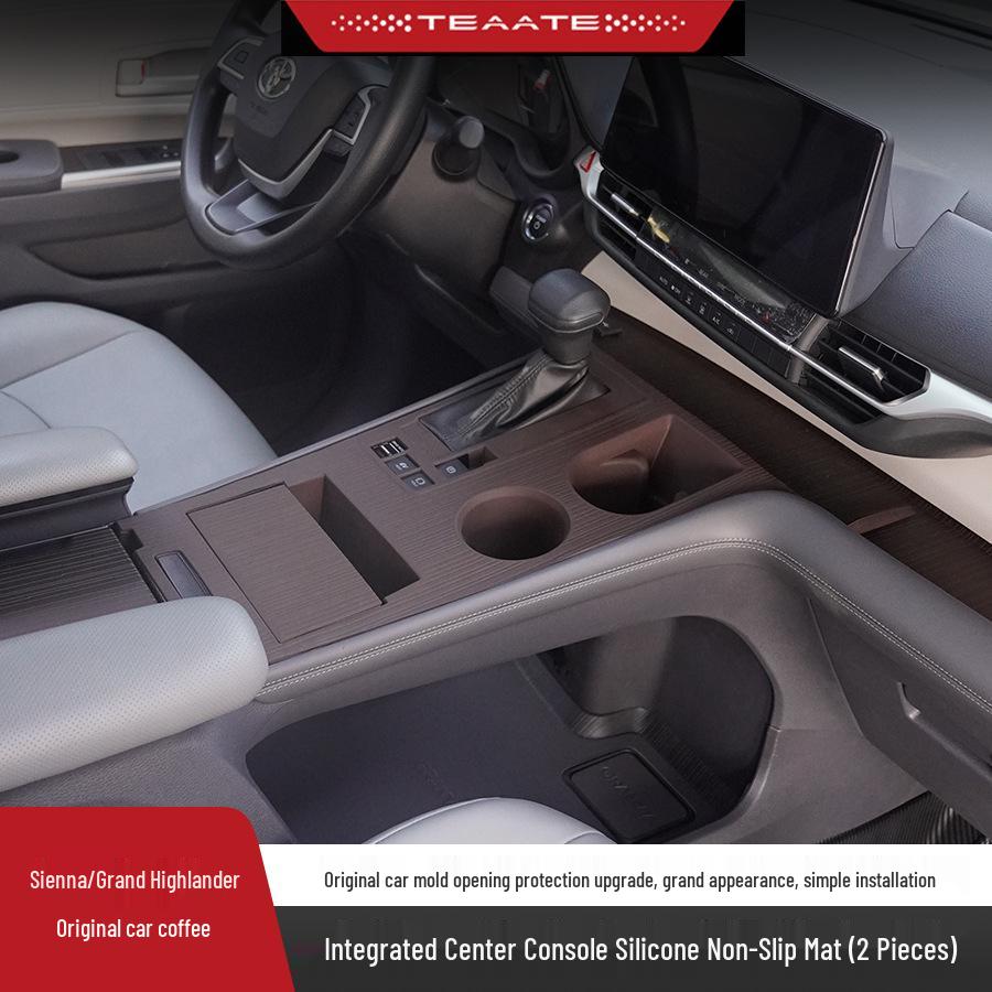 Sienna Granvia Silicone Non-slip Center Console Cup Holder Mat for Car Interior Accessories