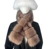 Korean Style Double-Sided Faux Mink Fur Scarf: Women's Thick Warm Neck Warmer for Autumn/Winter - Versatile & High-End Feel