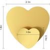Heart Hooks Multipurpose Hooks 4 Coat Hooks with Adhesive Backing Damage-Free Hanging and No Tools for Jewelry, Necklaces, Hats, Bags, Dog Leashes,
