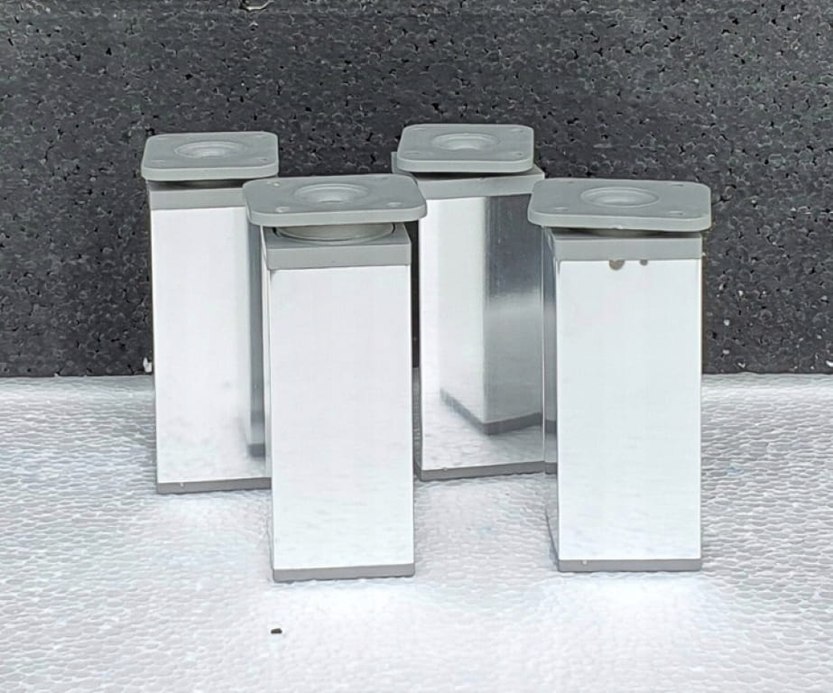 Bathroom Cabinet On Legs with a Washbasin 40x80cm, White Gloss, Laminated Mea