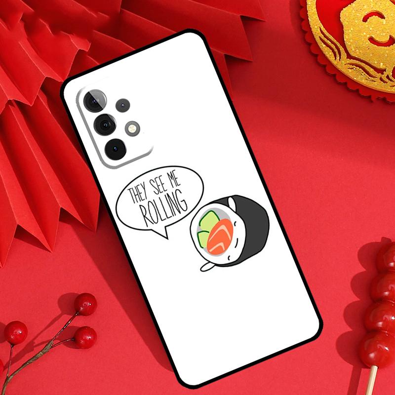 Sushi Food Case For Samsung Galaxy M15 M55 M31 M13 M11 M12 M14 M06 M16 M36 M56 M53 M32 M52 M35 M34 M54