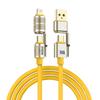 USB-C Multi-Port 240W Fast Charger Cable 4-in-1 PD 240W Quick Charge&Data Sync for iPhone,Android,iPad-Universal High-Speed Cord