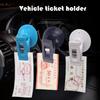 Car Suction Cup Clip for Sun Visor Card Holder Glasses Holder Window Clamp Office Document Holder Vehicle Accessories