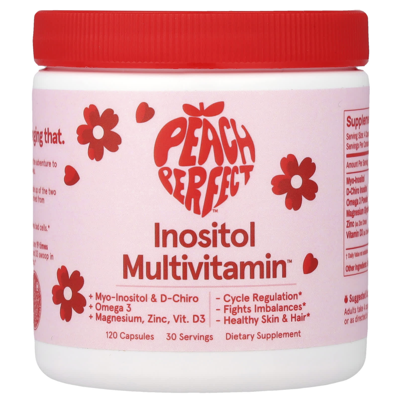 

Peach Perfect, Inositol Multivitamin™, 120 Capsules