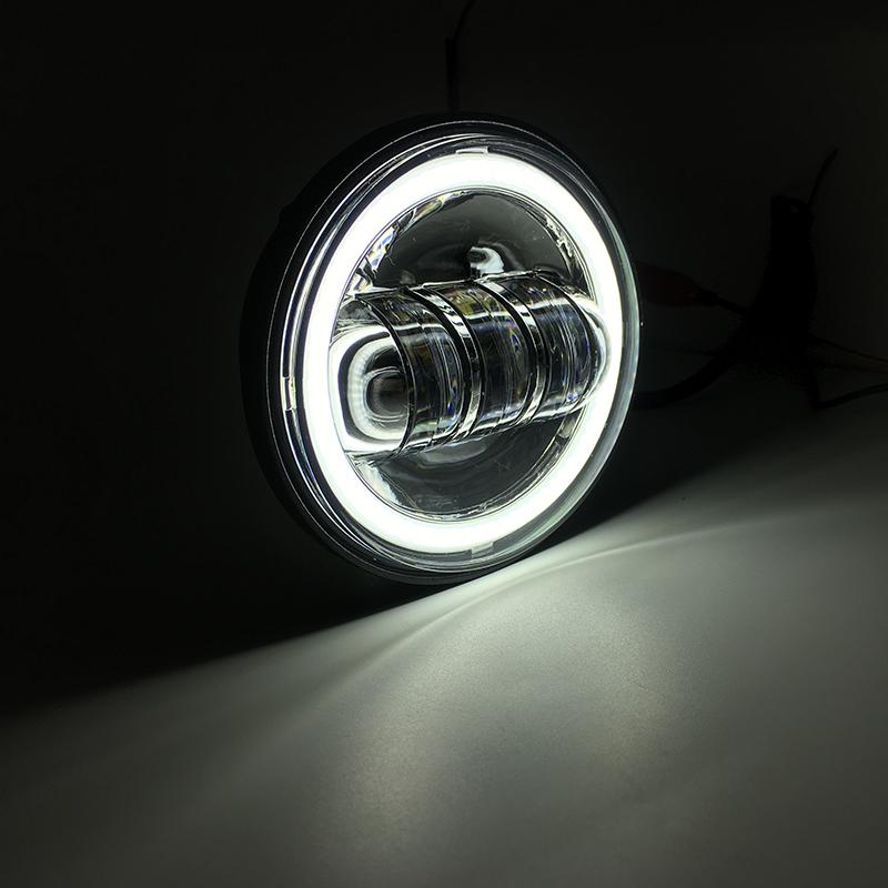 2pcs 30W 4.5 Inch Motorcycle Led Fog Light 6000K DRL Led Headlamp for Harley Moto Motorbike Working Lighting Bulb for Car ATV .