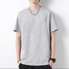 Manufacturer Men'S Short Sleeve T-Shirt Medium Green Trend Casual Versatile Loose Half Sleeve Solid Color Bottom Shirt