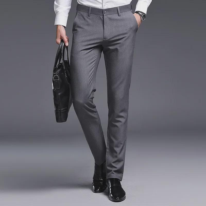 Men's Slim Fit Elastic Casual Business Trousers - Autumn Collection
