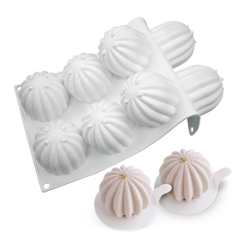 3D Cake-Decor Chocolate Mold 8-Cells Cactus-Ball Fondant Mold Cake-Topper Tools Candy Baking-Mold Easy to Clean