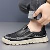 Fashion Spring Autumn Hot Selling Men's Leather Casual Shoes High Quality Handmade Soles Men's Hiking Shoes Versatile Driving Shoes