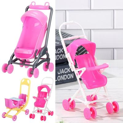 Scene Model Plastic Car Infant Carts Dollhouse Furniture Dolls Accessories Miniature Baby Stroller