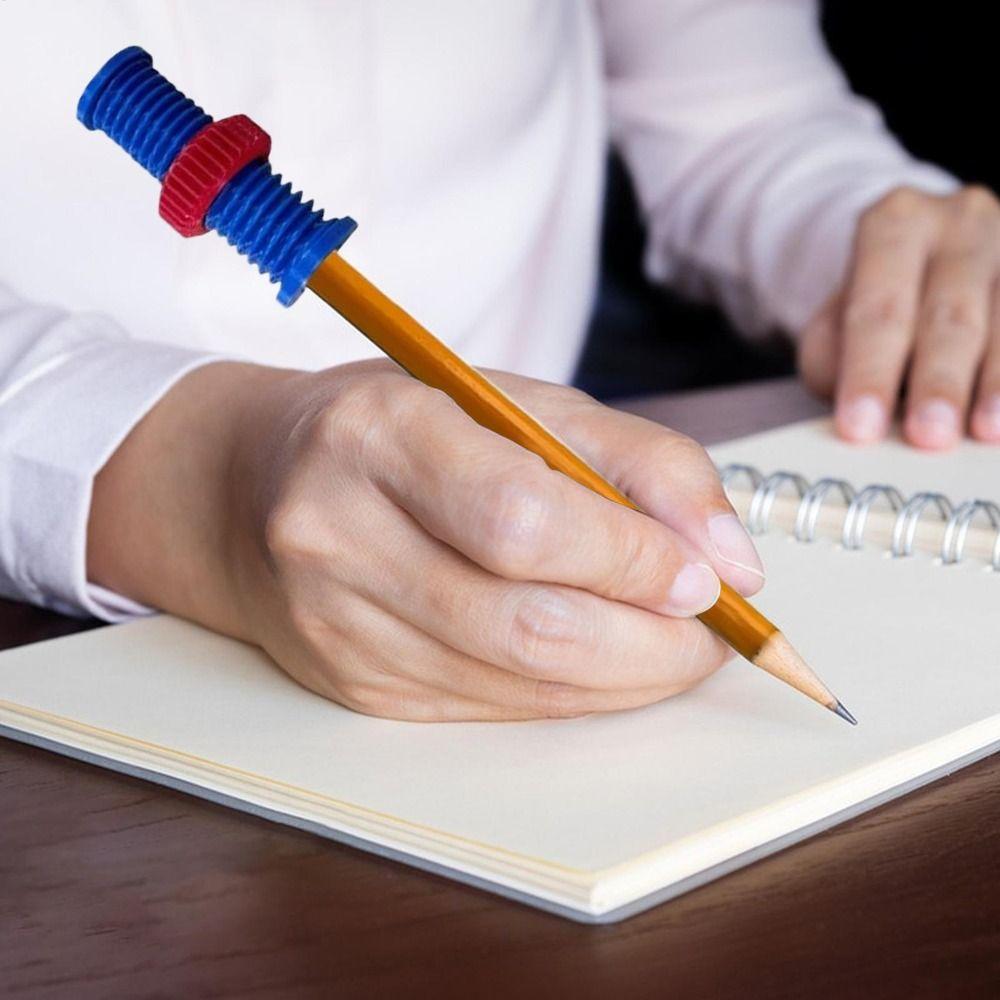 Stress Relief Threaded Pencil Case Relieve Anxiety Rotating Pen Cap  for School Office Home