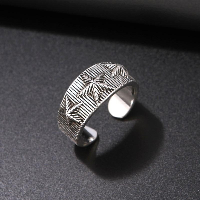 Vintage Silver Big East Gate Cross Ring Female Croix Punk Trend Men'S And Women'S Open Index Finger Ring