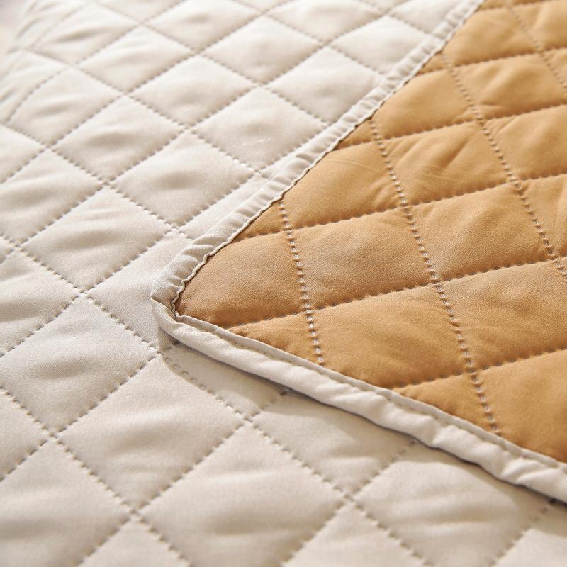 Durable Simplicity Waterproof Cloth Double-sided Available Plaid Sofa Cover Solid Color Anti-fouling Pet Sofas Covers Reversible