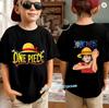 Boys Girls T Shirt Summer Kids Anime TShirt Zoro Nami Chopper Cute Clothes Cartoon Tees Birthday Gifts Tops