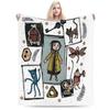Cozy Blanket Travel Car Horror Cartoon C-Coraline Bedding Throws Novelty  Bedspread For Living Room