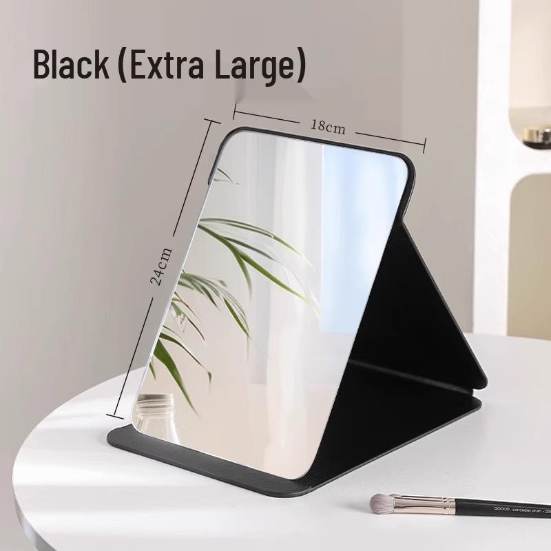 

Student Dorm Makeup Mirror: Thick, Full-Screen, Foldable & Drop-Proof