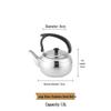 Thickened Stainless Steel Black Classical Teapot for Restaurant and Hotel, Induction-Compatible, Small Tea Art Kettle.