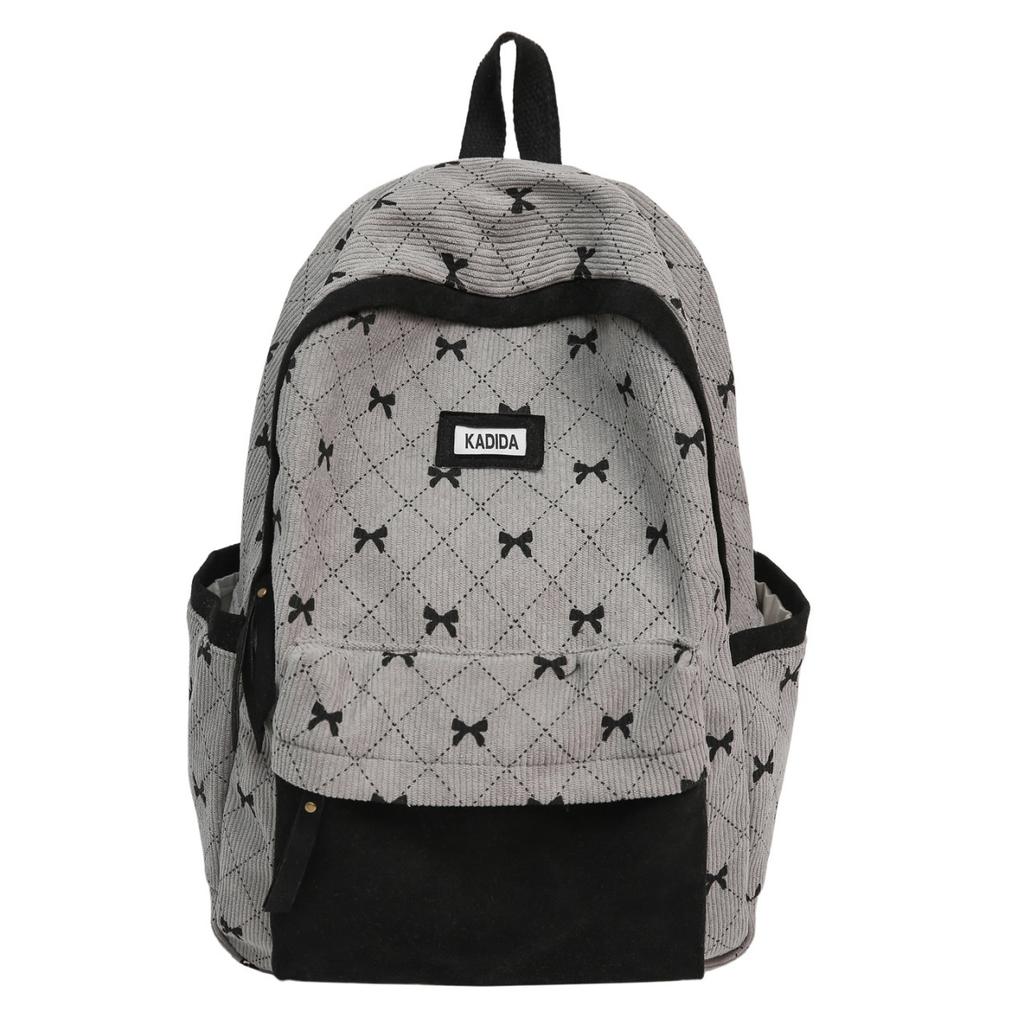 Schoolbag School Bag Junior High School Girl College Student High School Cute Bow Large Capacity Backpack Commuter Travel Backpack