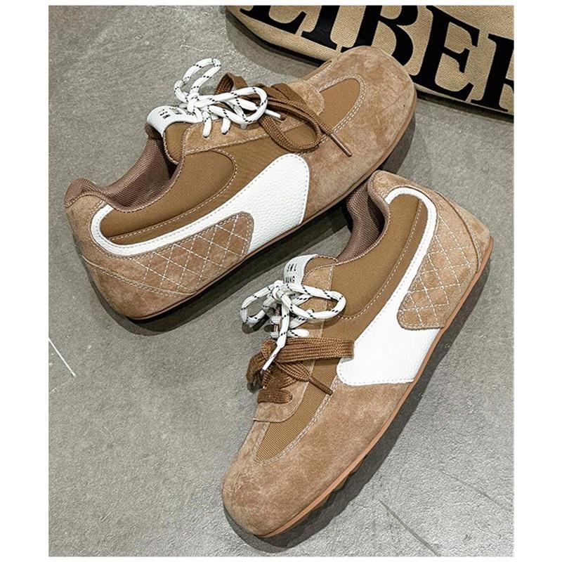 Big Head Ugly Cute Agan Shoes Women Leather Shallow Mouth De Training Shoes Lightweight Breathable Sports Casual Shoes