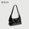 Female Bag Autumn Summer Retro Motorcycle Underarm Baguette Bag All-Match Shoulder Bag