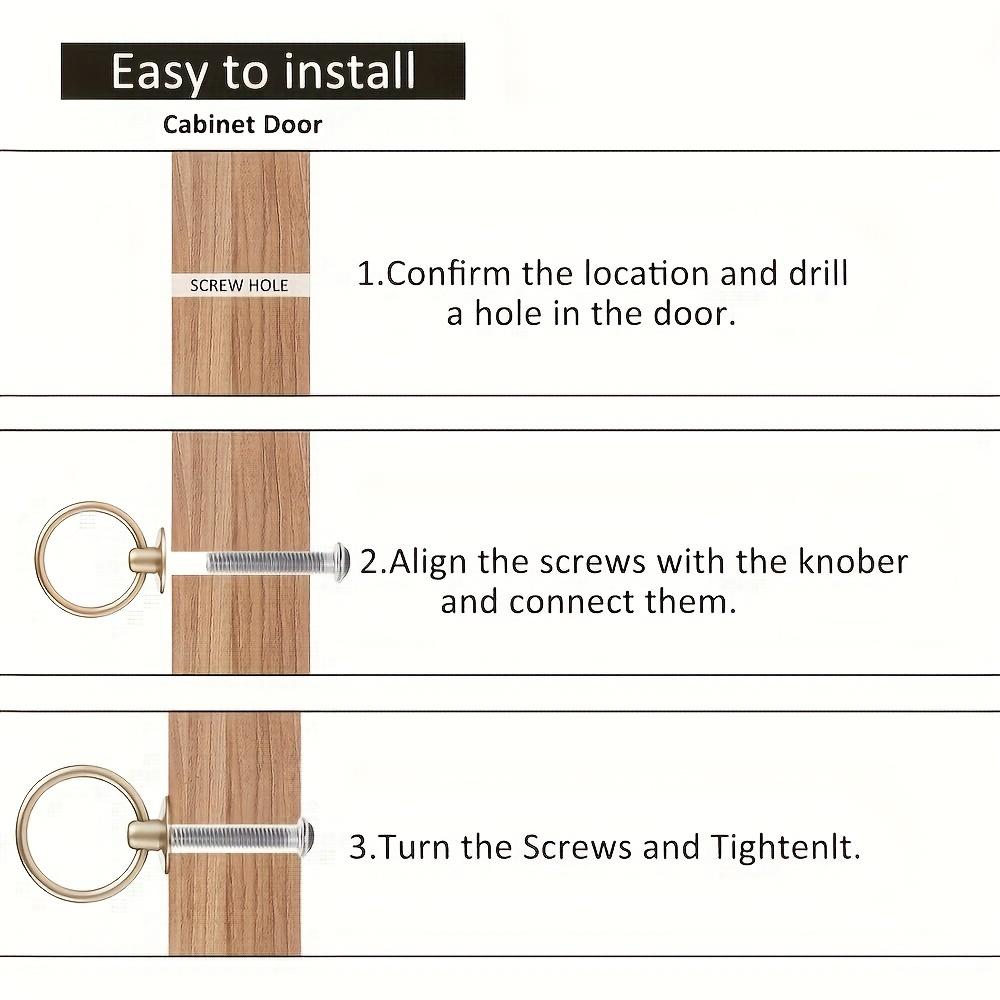 5/10 Stück Schubladenknöpfe aus Zinklegierung, 1,73*2,05 Zoll, Schrank-Schrankgriffe, Vintage-Möbel-Schubladengriffe, Einloch mit Befestigungsschrauben