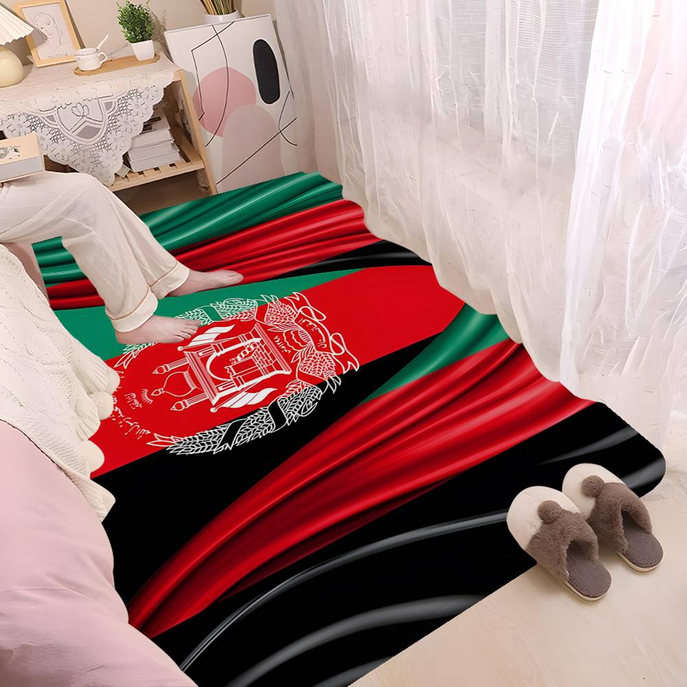 Tappetino da Bagno Tappetino d'Ingresso Antiscivolo Decorazione Stanza Bambini Camera da Letto Balcone Tappeto Soggiorno Bandiera Afghanistan Afghan Anime