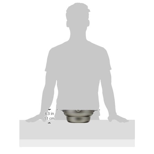 Wahei Freiz Ecolare Tempura Pan, 24cm, Two-Handed, Tiered, Iron, Silicone-Coated, Made in Japan, ER-7795