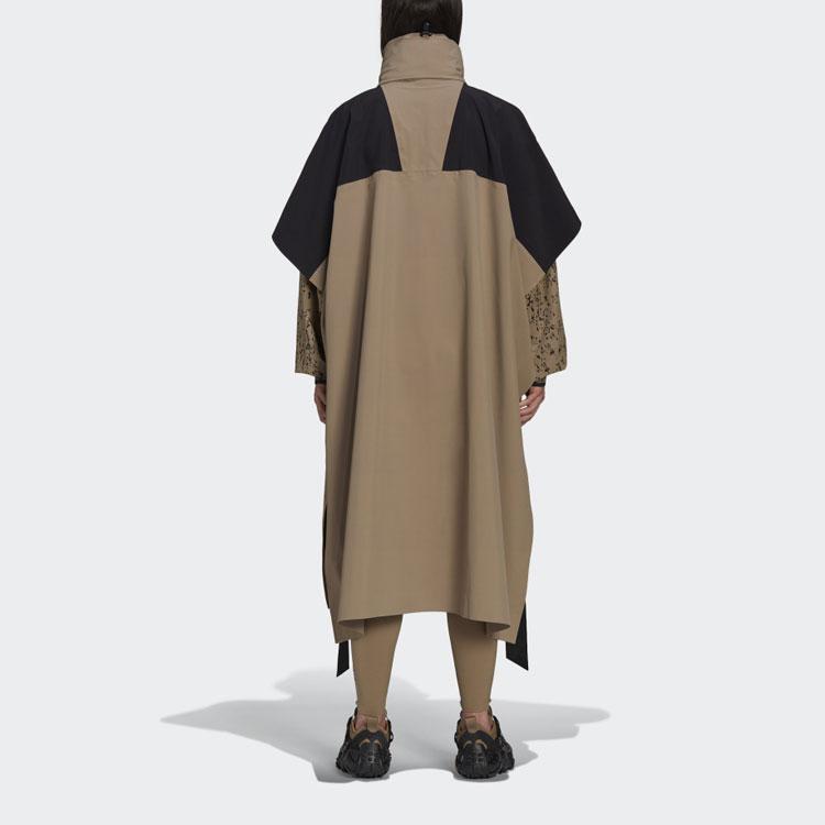 Adidas Originals X Hyke Kollaboration Bergponcho Lange Sportjacke Damenjacke Gelb-Braun GP3034