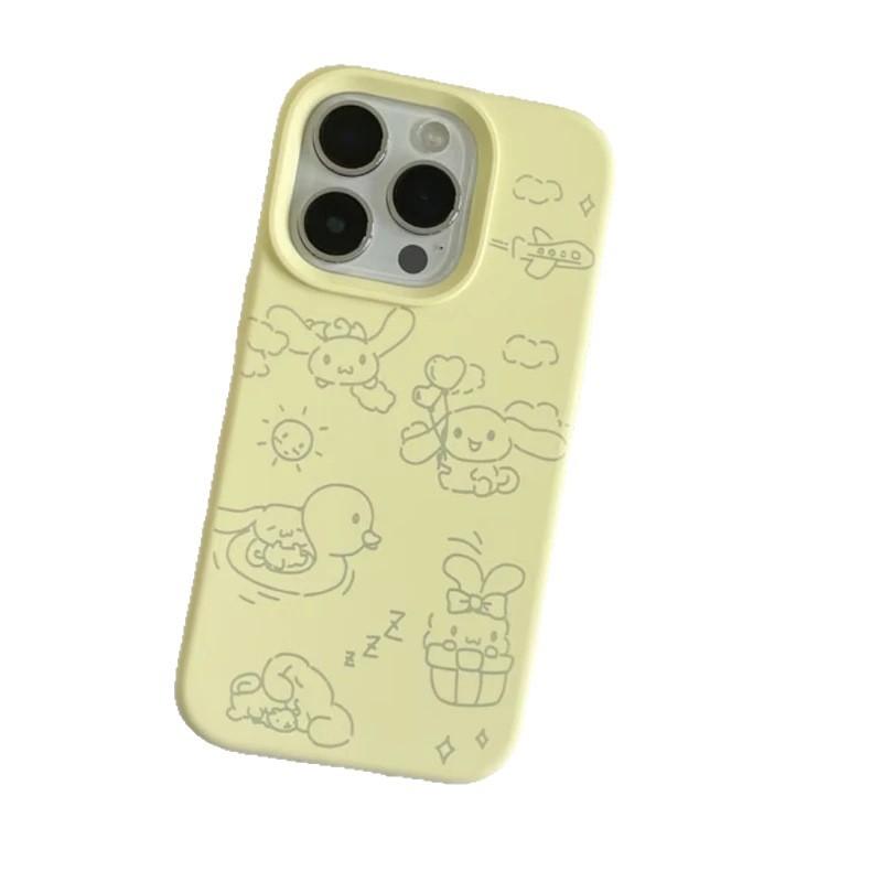 Swimming Yugui Dog Suitable for Apple iPhone17/16Pro Mobile Phone Case 15 Glutinous Rice 13 Liquid 12 Large Hole 14 Soft