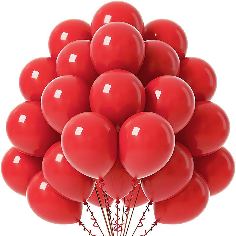 20-Pack 10-Inch Solid Color Balloons for Birthday, Wedding, or Event Decoration